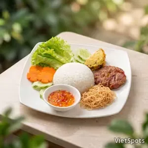 素排骨皮絲蛋糕飯