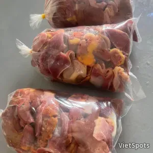 신선한 닭 내장