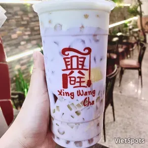 Trà sữa khoai môn full thạch