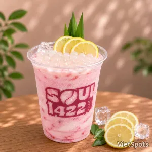 Yogurt with strawberry