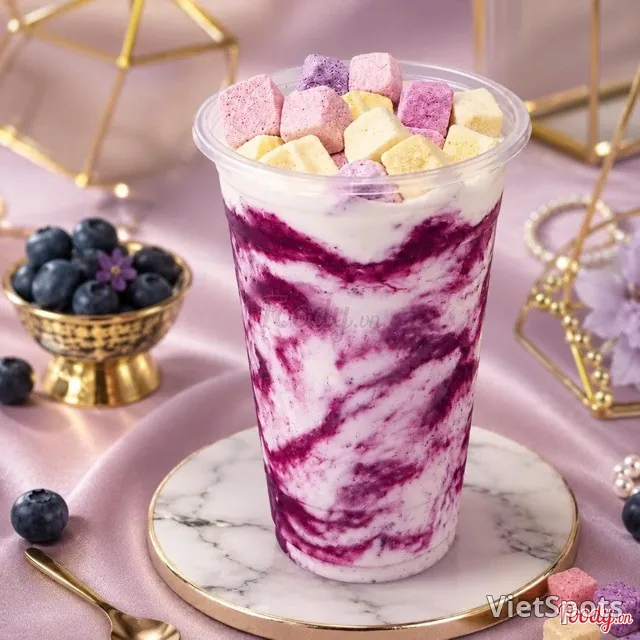 Sữa chua sấy việt quất kem phô mai (700ml)