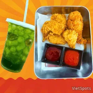 チキン4ピースコンボ + タイグリーンライムティー