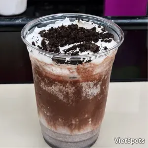 Какао Орео с солёным кремом