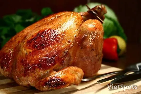 ไก่ย่าง + ผักสด
