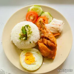 蒜香鸡腿煎蛋碎米饭