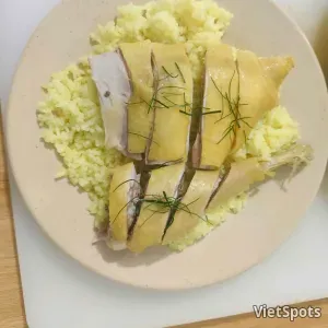 四分之一大鸡腿柠檬叶饭