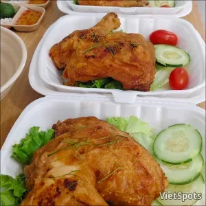 四分之一大烤鸡腿饭