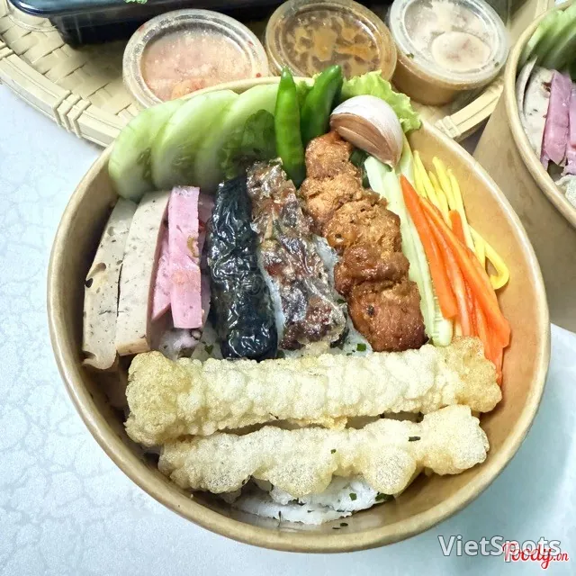 米線餅配烤肉串