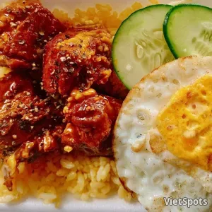 特大角煮リブ+目玉焼き