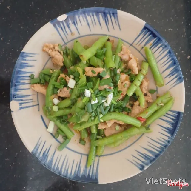 เนื้อผัดถั่วฝักยาว