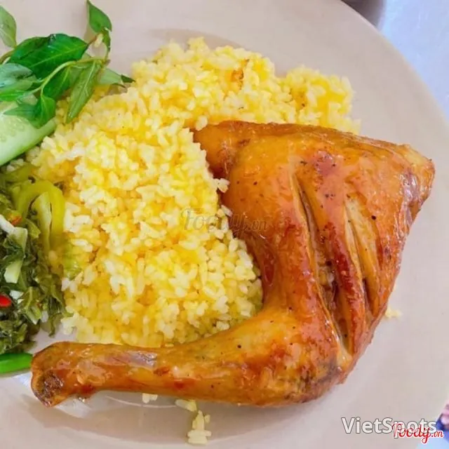 油かけチキンライス(骨付きもも1/4)
