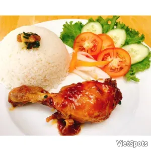 ข้าวไก่ทอดน้ำปลา