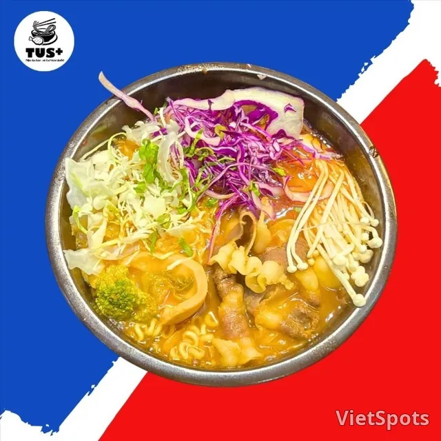 미국산 우삼겹 매운 라면
