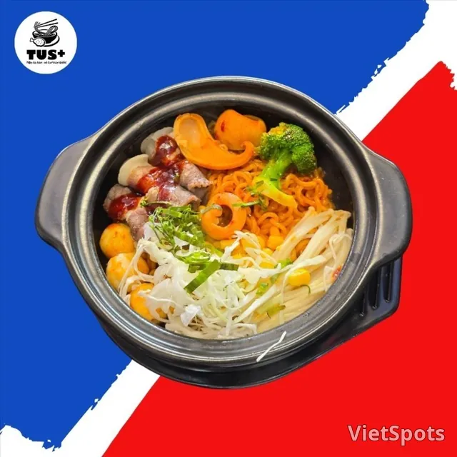 우삼겹 버섯 비빔면