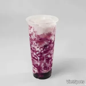 블루베리 라떼