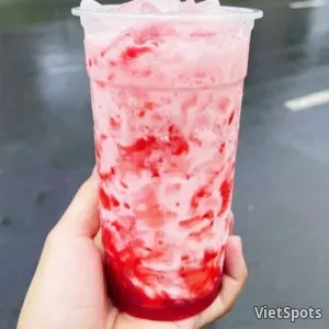 딸기 라떼