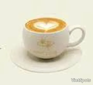 Latte coffee hot