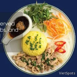 Бунтя по-ханойски (жареная свинина с рисовой лапшой)