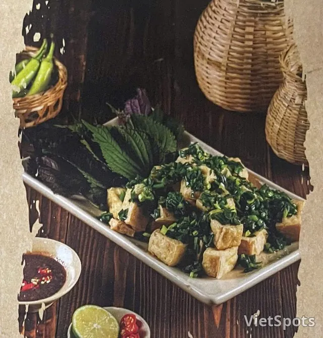 Tofu with Scallion Oil