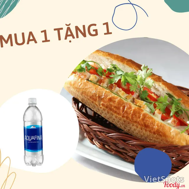 特製烤豬肉越式法棍 + 礦泉水