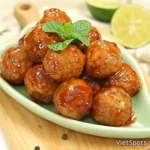 Thai Sauce Meatball Rice