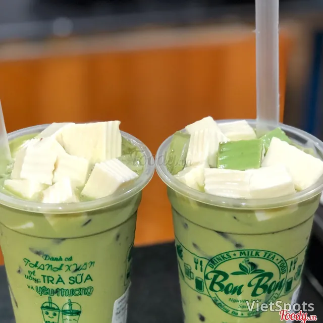 泰式綠奶茶配杏仁奶凍