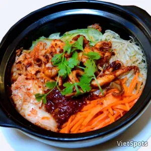 Korean Bibimbap - Octopus
