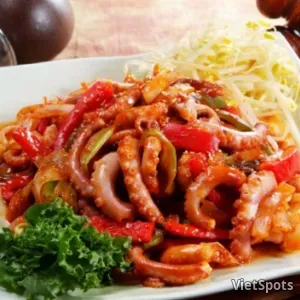 Spicy Stir-Fried Octopus Rice