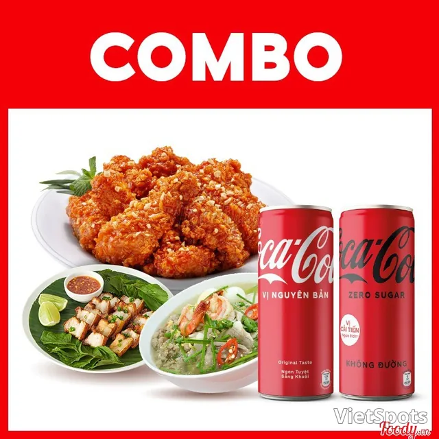 Bún Đậu Platter No.3 + Coca-Cola