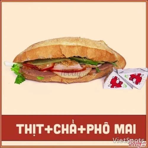 Bánh Mì Pork & Chả + Cheese