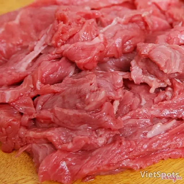 Extra rare beef
