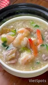 エビ・牛肉すり身粥