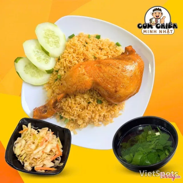 カリカリ揚げ骨付きチキン(1/4)ご飯