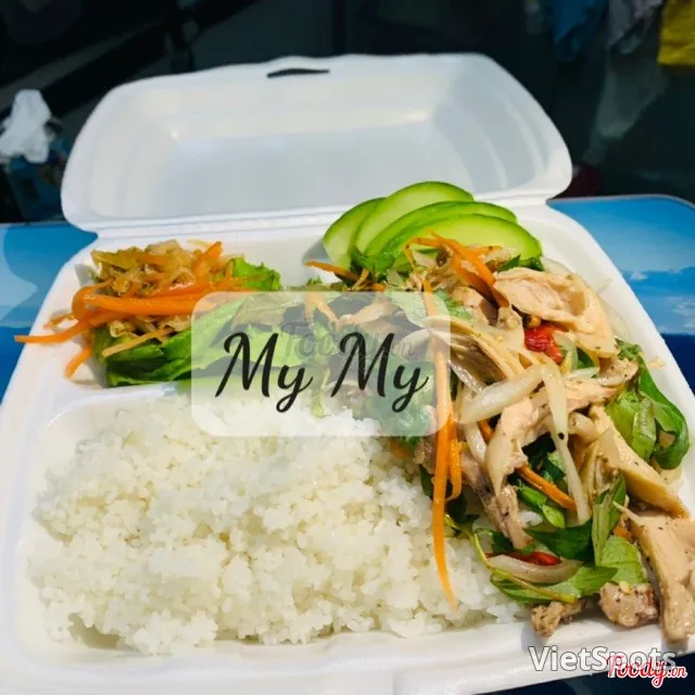 鸡肉丝盖饭 (冷洋葱)