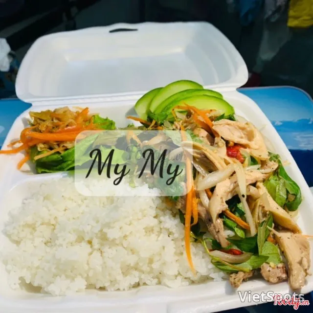 套餐1：鸡丝饭+牛肉末汤