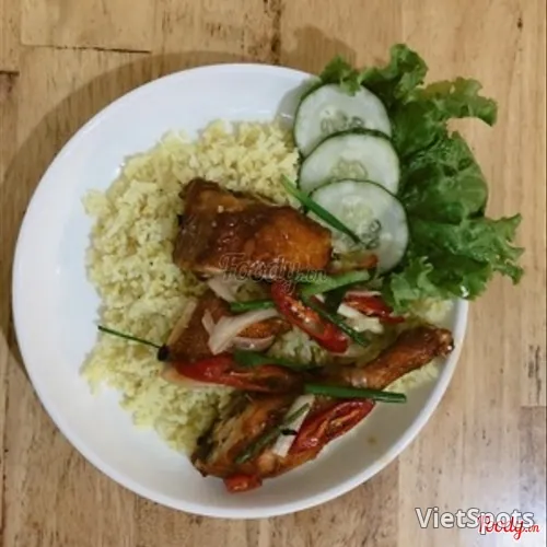 ข้าวไก่ทอดน้ำปลา (เล็ก) + เป๊ปซี่