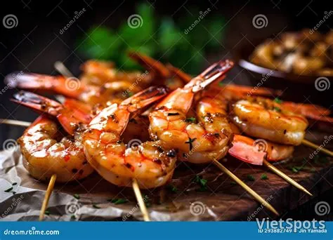 이탈리아식 매운 새우 꼬치구이 300g