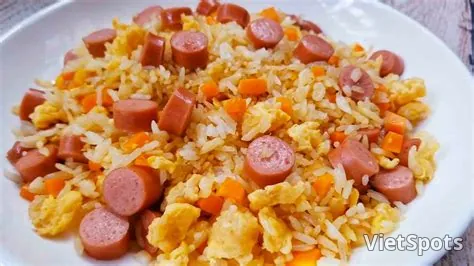 Sausage and egg rice