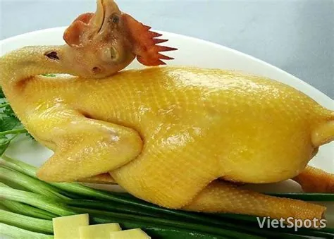 Whole boiled chicken