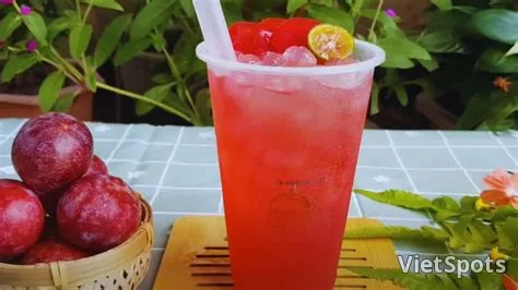 Red Plum Tea with Osmanthus Jelly