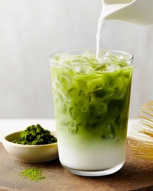 Matcha Latte Trân Châu Đường Đen