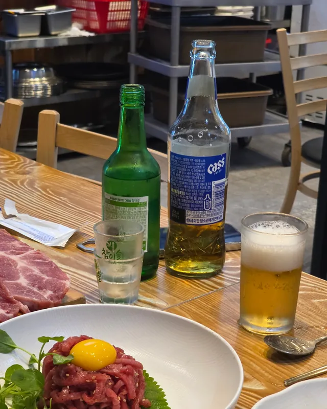 Pha somaek (soju trộn bia) ❣️