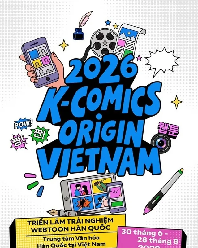 Triển lãm truyện tranh mạng (webtoon) Hàn Quốc được tổ chức tại Hà Nội (2026 K-COMICS ORIGIN VIETNAM)