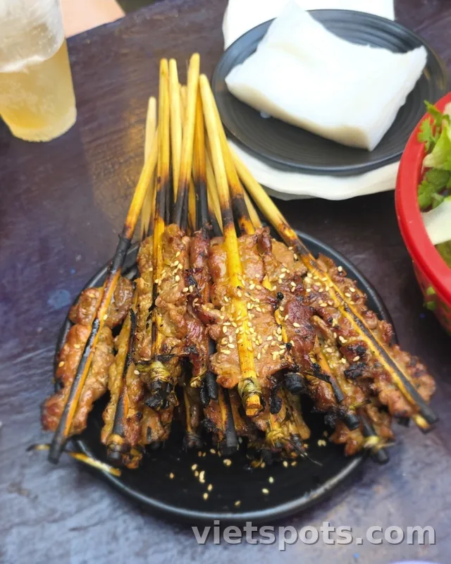 🚩Quán chuyên thịt nướng xiên Hội An - Thịt Nướng Cô Lợi Hội An