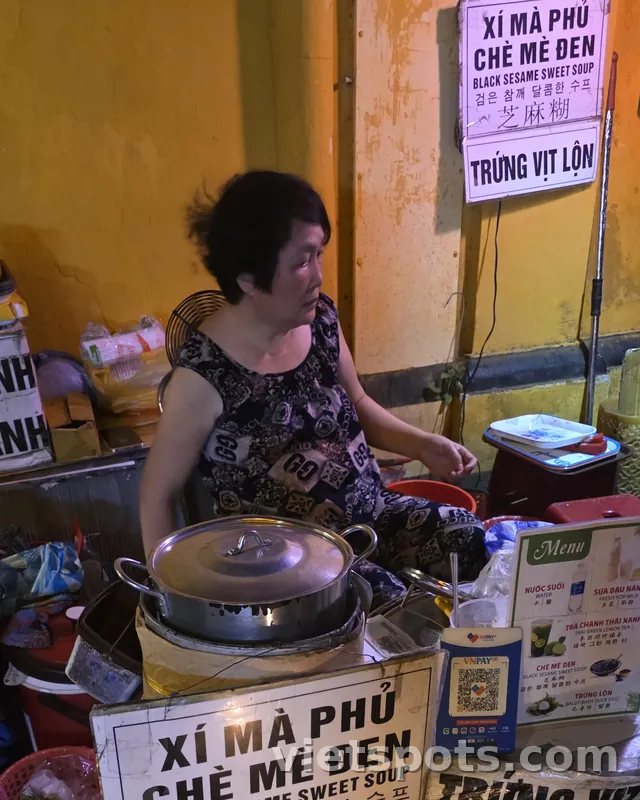 🚩Ẩm thực đường phố Phố cổ Hội An-Cháo mè đen