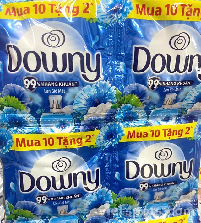 Nước xả vải downy xanh dương làn gió mát