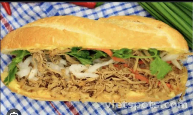 BÁNH MÌ ÉP HB THỊT GÀ XÉ ( best seller )