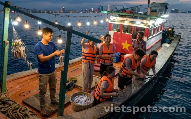 ทัวร์เรือ - ตกปลาหมึกกลางคืน