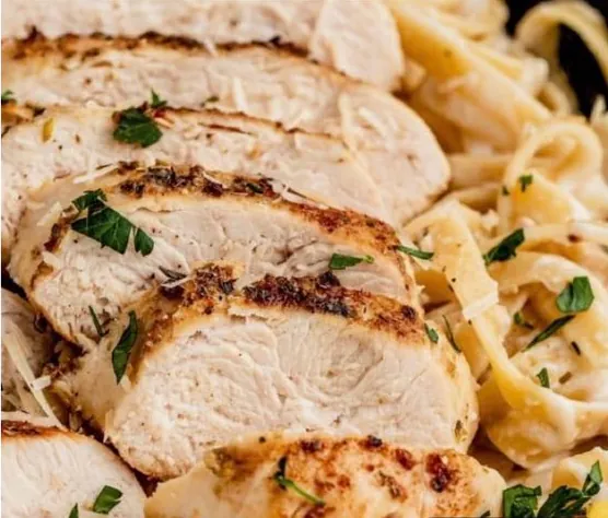 Spaghetti Chicken Cream Sauce