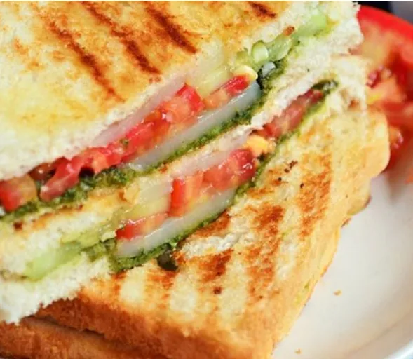 Grilled Beef Capsicum Sandwich